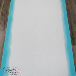 Immerse your beach-themed wedding in the tranquil beauty of the ocean with our abstract watercolor wave aisle runner. The soft blue hues create an artistic representation of the sea, adding a touch of mystery and serenity to your ceremony. Walk down the aisle surrounded by the soothing waves, making your wedding an ethereal and unforgettable coastal experience.