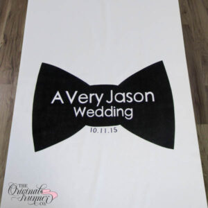 This fun masculine design featuring a sexy black bow tie is perfect for LGBTQI+ weddings.